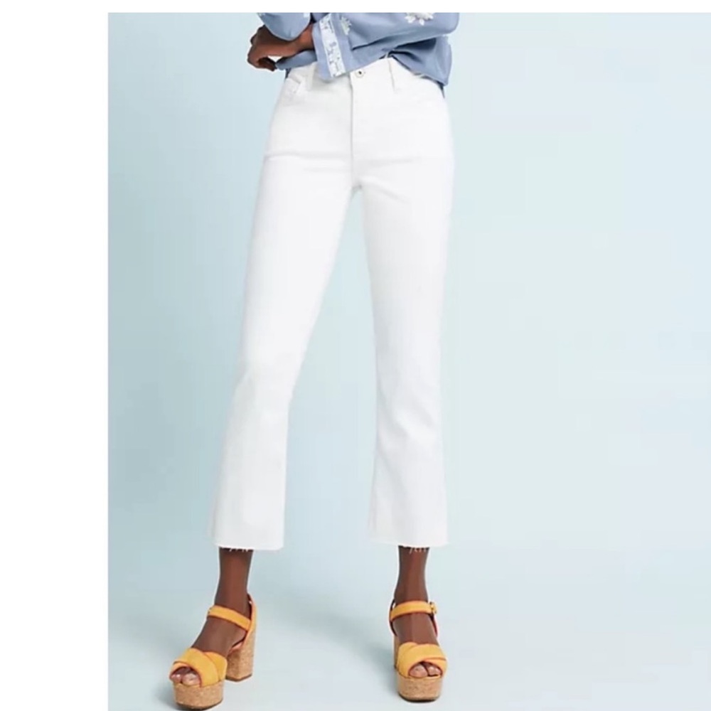 Pilcro and the letterpress white high rise boot cut Size 28
